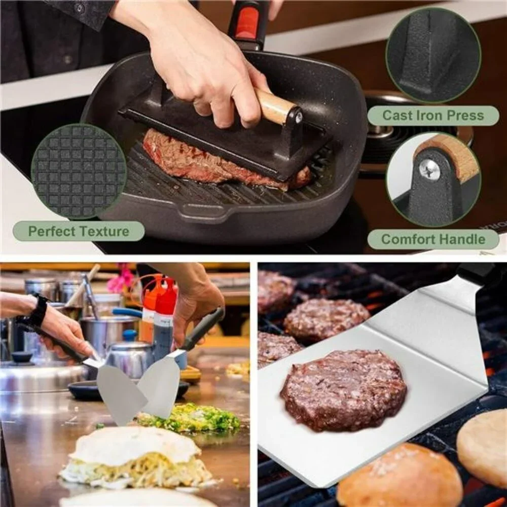 Griddle Accessories Set 35PC Spatula Grill Tools Kit for Blackstone Camp Chef